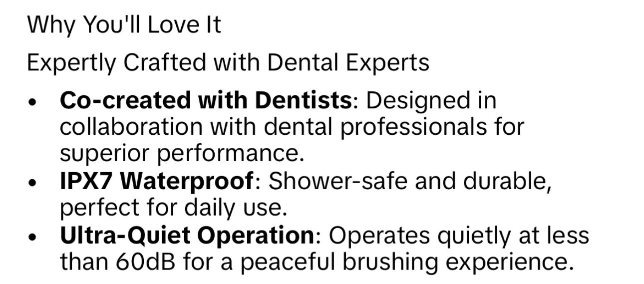 6 Replacement Brush Heads Electric Toothbrush with 47,000 VPM and 10x Cleaning Power - Cleansing, Wireless Charging, IPX Waterproof