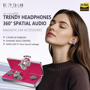 ERDU open earphones, Bluetooth on-ear earbuds, suitable for girls, fashionable and high-end on-ear design