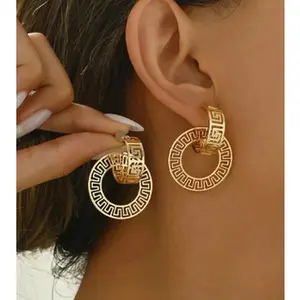 New Women Elegant Temperament Earrings Anniversary Gift Fashion Jewelry Accessories Geometric Earrings 20233761