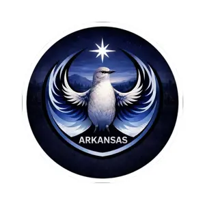 Rebel Alliance Bird Logo Sticker - Arkansas Protest Sticker