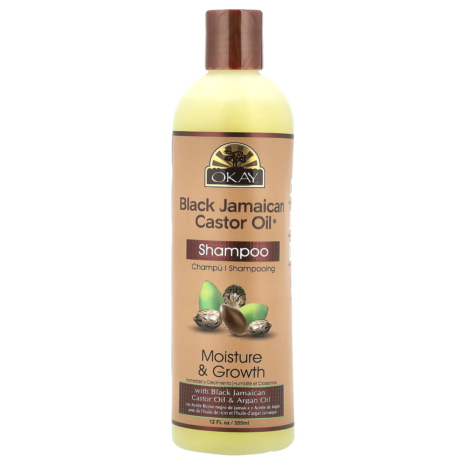 Okay Pure Naturals Black Jamaican Castor Oil®, Shampoo, 12 fl oz (355 ml)