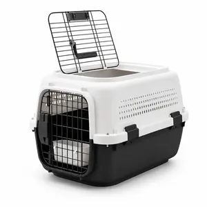 Pet Carrier Airline Approved Dog Crate with Top Opening Door, Portable Cat Carrier Travel Kennel for Small Dogs & Cats, Ventilated Hard Shell Pet Box