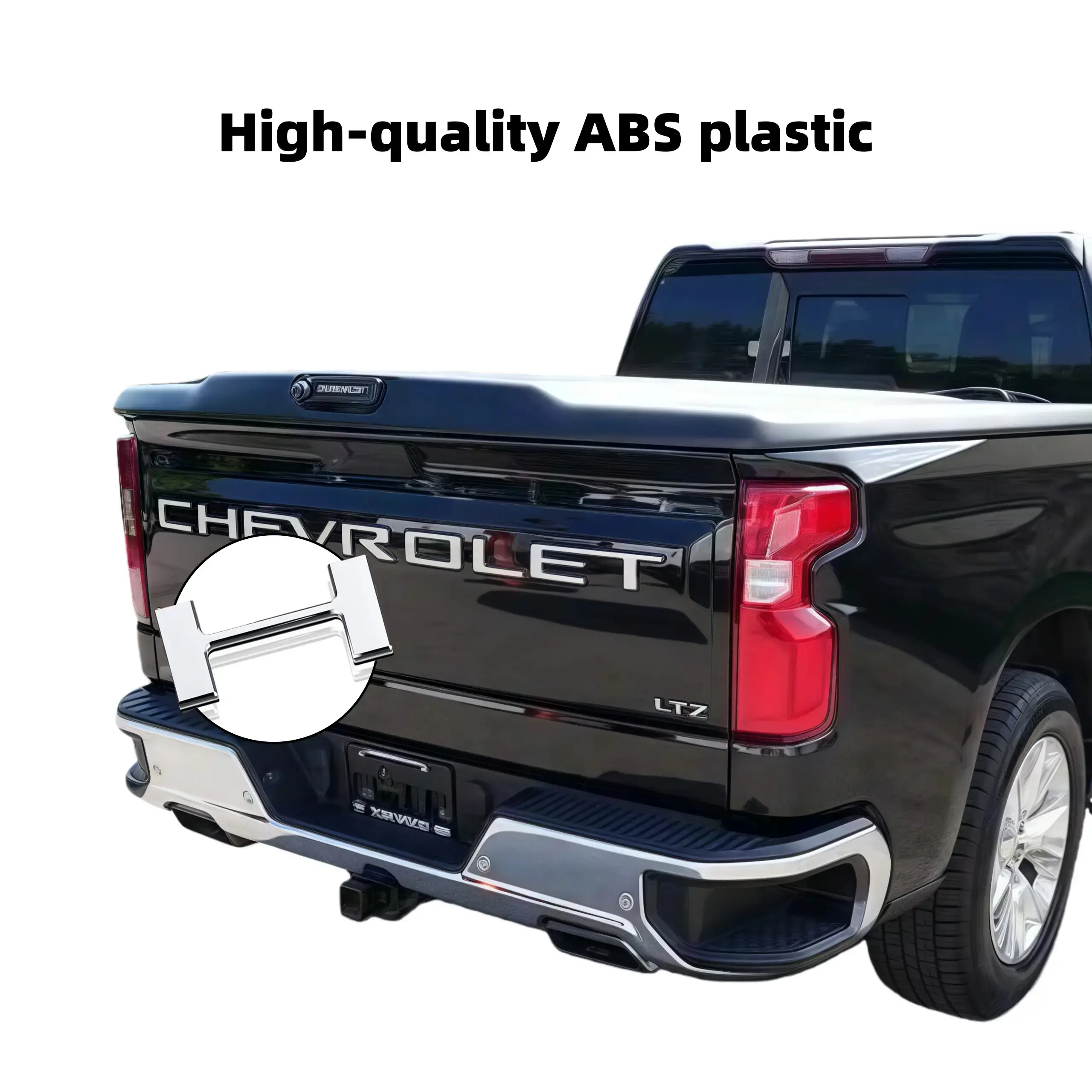 Chevy Silverado 1500 Accessories 2019-2026, Red 3D CHEVROLET Tailgate Letters, Raised Rear Emblem Upgrade