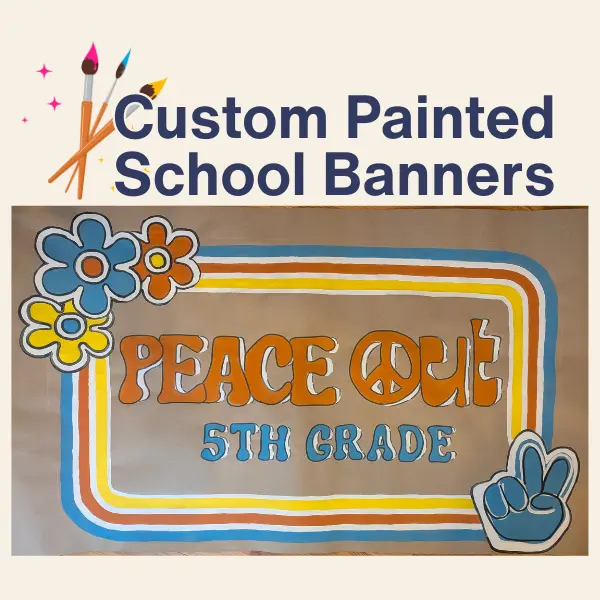 Custom Painted School Banners