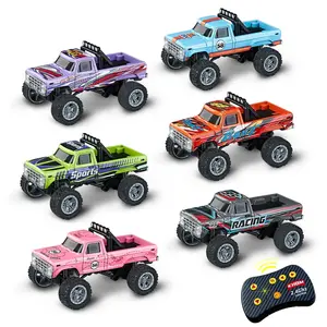 1:64 Bigfoot Remote Control Car, Directional Control Forward Backward with Lights, Suitable for Ages 6+, Holiday Gift Choice, Remote Controlled Car