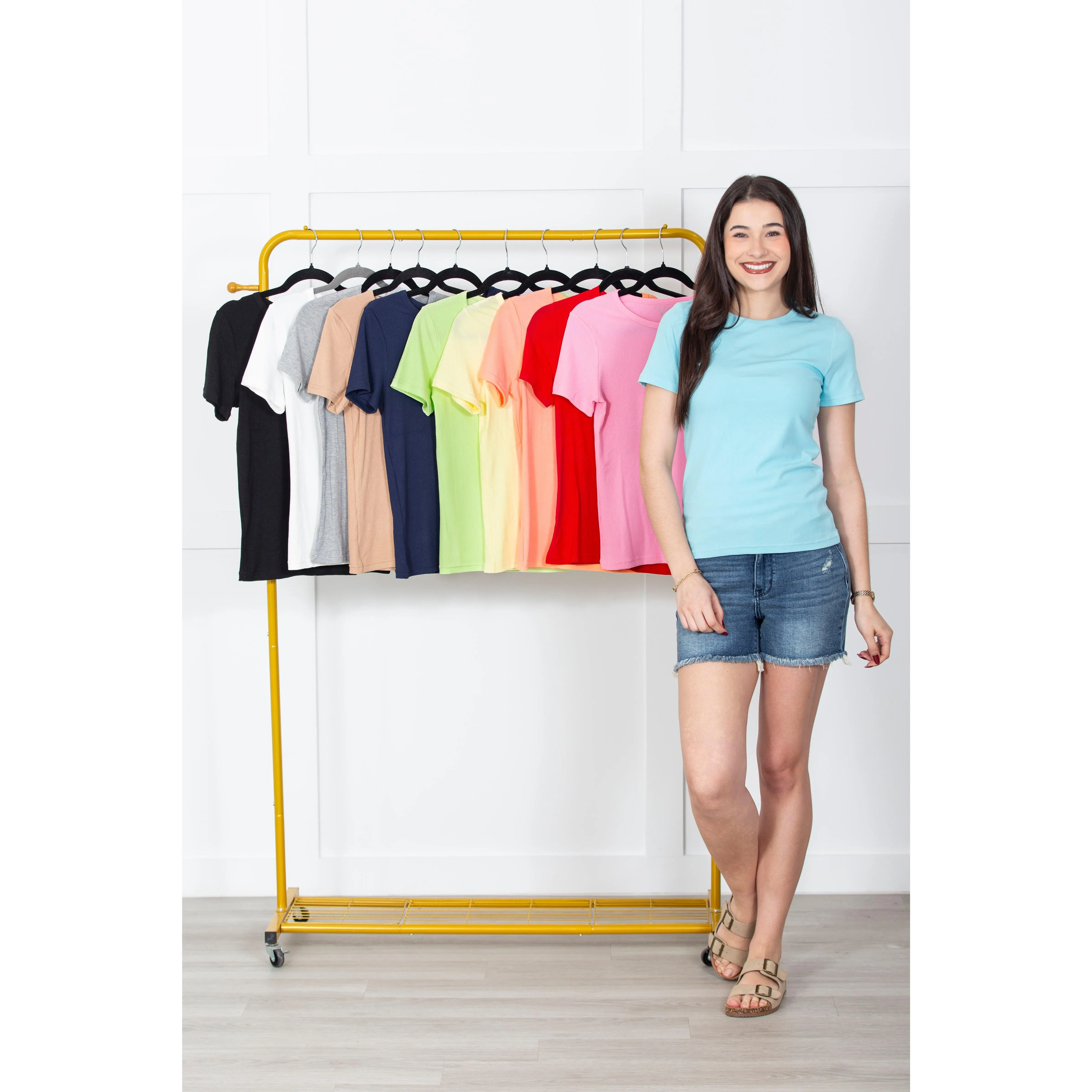 Women's Fitted Base Layer Short Sleeve Tee, 2x-3x Large Sizes, 28% Polyester Fabric, Casual
