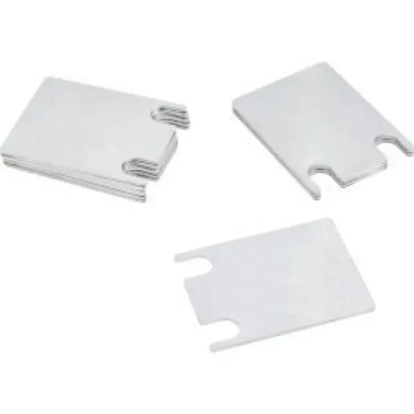 Global Industrial 413359 Galvanized Pallet Rack Shims, 4.25x3.25 in., Shallow-Floor-Based-Mountable Rack Accessories, Indoor Use, 10 per Pack, Shallow Rack Accessories