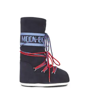 MOON BOOT Icon Laces Boot in Blue Navy