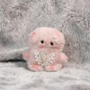 Autumn Winter Plush Cute Aesthetic Cartoon Pig Earphone Case, AirPods Pro Bluetooth-compatible Protector, 2nd 3rd Gen AirPods 4/3 Gift, Anti-Drop Women's Shell