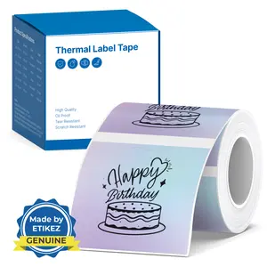 Thermal Labels for PM260 Label Maker 1.57'' x 1.18'' (40x30mm) Waterproof Multi-Purpose Sticker Tape No BPA BPS High Quality Adhesive - Custom Name Decal