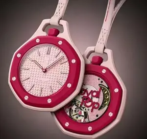 New Designer Mechanical Pocket Watch Ceramic Blue Stopwatch Necklace Watch Gift Edition