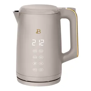 Beautiful 1.7L One-Touch Electric Kettle, White Icing by Drew Barrymore