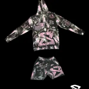 handmade zip-up hoodie set