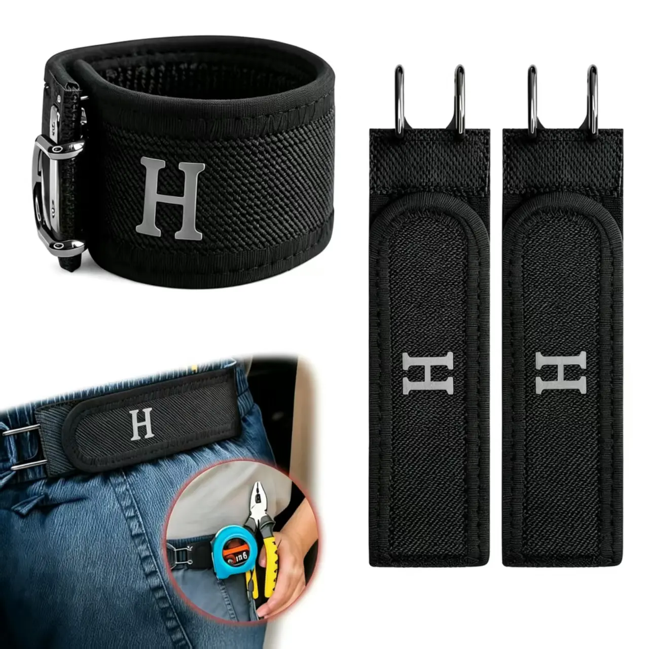 2026 Summer Tactical Metal Hook, Patented No-Buckle Invisible Design, Soft Adjustable Waistband, EDC Everyday Carry – Fathers Day Gift summerwins Belt For Jeans outdoor comfort side
