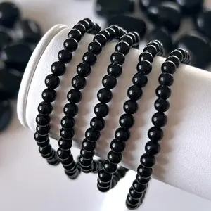 Black Obsidian Bracelet 4mm