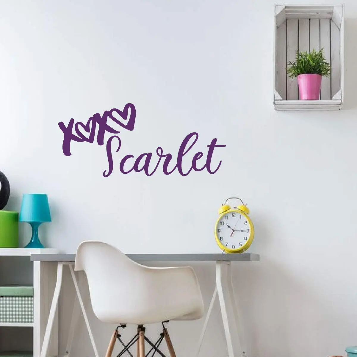 Personalized Name 'Hugs and Kisses' Wall Decal