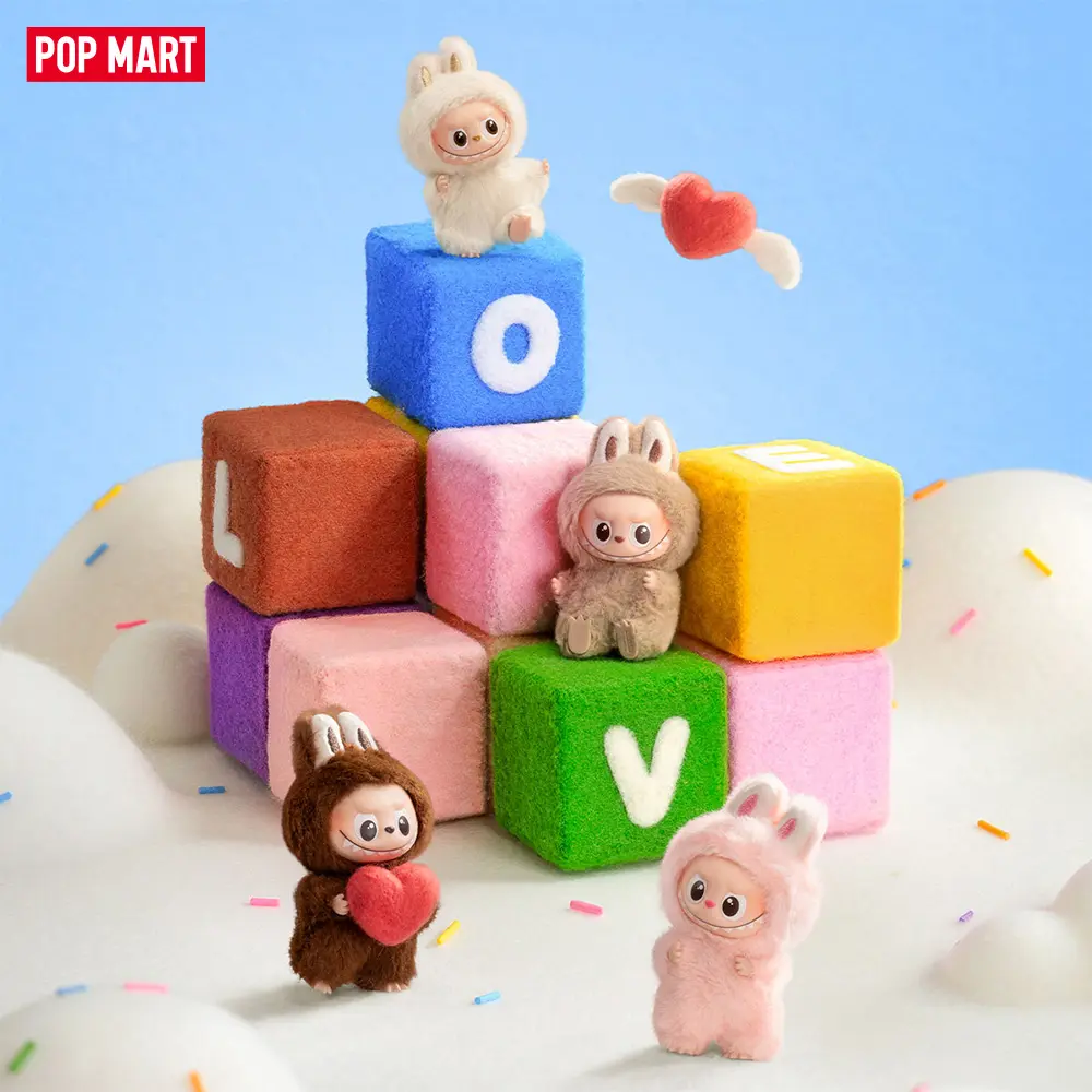 POP MART THE MONSTERS Pin for Love Series - Vinyl Plush Pendant blind box (A-M), Labubu Collectible Toys