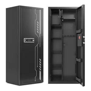 KAER  High-Capacity Gun Safe with 3 Adjustable Racks & Built-In Cabinet for Valuables Electronic Lock for Enhanced Security