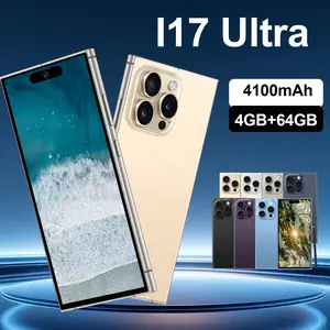 I17 Ultra smartphone, Smart touchscreen phone, 6.8-inch large screen 4GB+64GB global unlock 4G network dual card dual standby 5+13MP HD pixel 8-core processor large battery 4100mAh Android 10 with touch pen phone