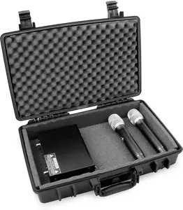 Waterproof Wireless Microphone System Case Compatible with Sennheiser Shure Audio-Technica AKG Receiver Body Transmitter and Microphones