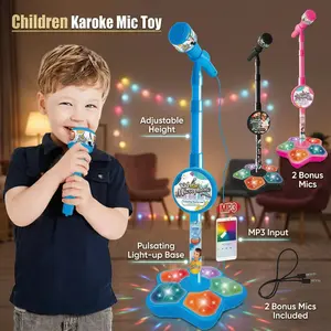 Tiny Singer's Dream! Kids Karaoke Microphone with Stand - Educational Toy & Epic Birthday Gift