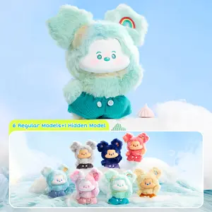 Disney Mickey Head in the Clouds Collection Vinyl Plush Toy Blind Box, Surprise Collectible Toy, Fluffy Macaron Rainbow Pendant Decor for Handbag Backpack Cute Cartoon Figure Gift for Kids Fans Valentine Gift for Girlfriends Summer Vibes