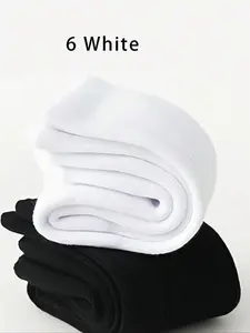 Men Women Crew Socks, Fashionable Comfort Thick Tennis Socks, Breathable Versatile Sports Outdoor Business Casual Wear