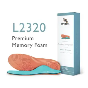 Aetrex Men’s Memory Foam Insoles – Foot Pain Relief Arch Support Orthotics | All-Day Comfort