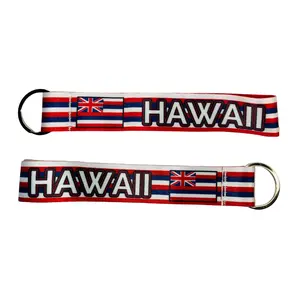 Wristlet Keychain - State Flag Hawaii - USA - K070