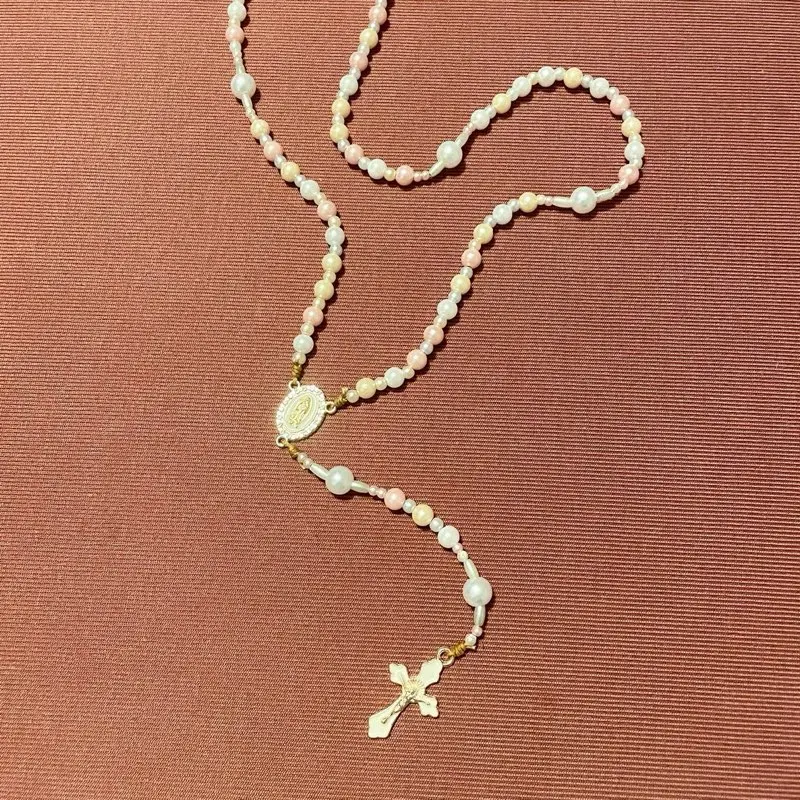 Multi color Pearl Rosary