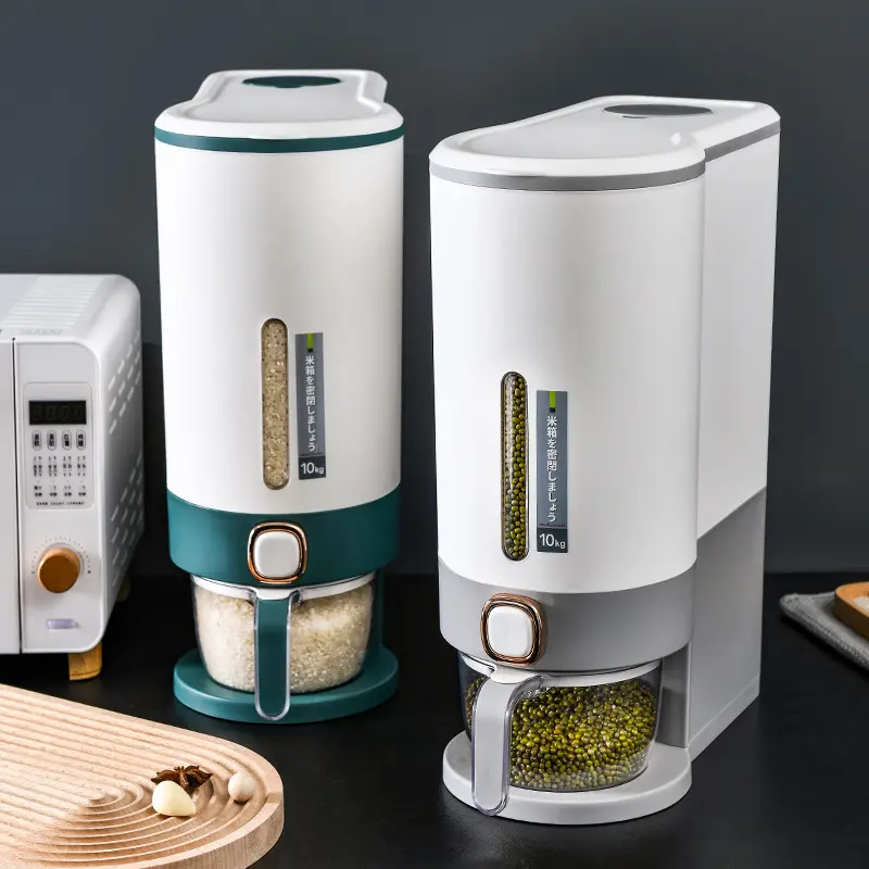Automatic Household Rice Storage Bin, Food Grade, Insect-Proof