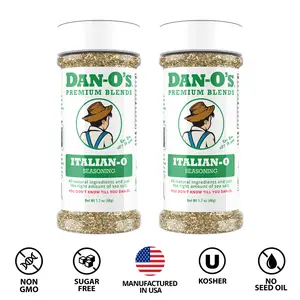 Dan-O's Seasoning - Italian-O - Small Bottle 2 Pack  (1.7 oz) - All-Purpose Italian Seasoning