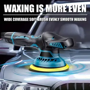 Cordless Car Buffer Polisher - with 2pcs 12V Lithium Rechargeable Battery Cordless Polisher with 8 Variable Speed, Cordless Buffer Polisher for Car Detailing