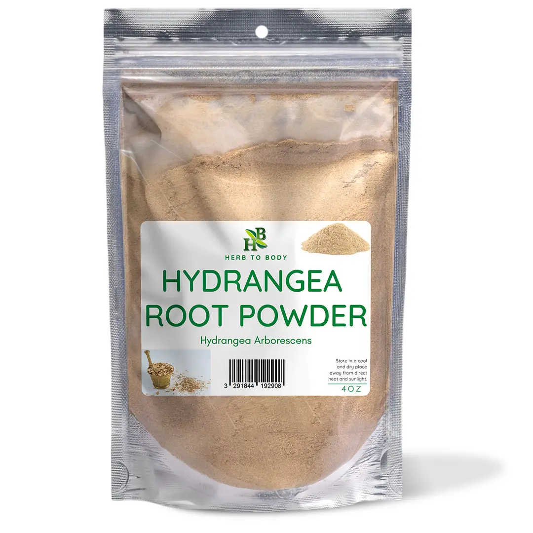 Herb To Body Hydrangea Root Powder – Finely Milled – 4 oz (113 g)