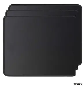 Gaming Mouse Mat for Laptop Office Home 10.3 x 8.3 inches Black 3 Pack Enhance Your Setup with Sleek Professional Look