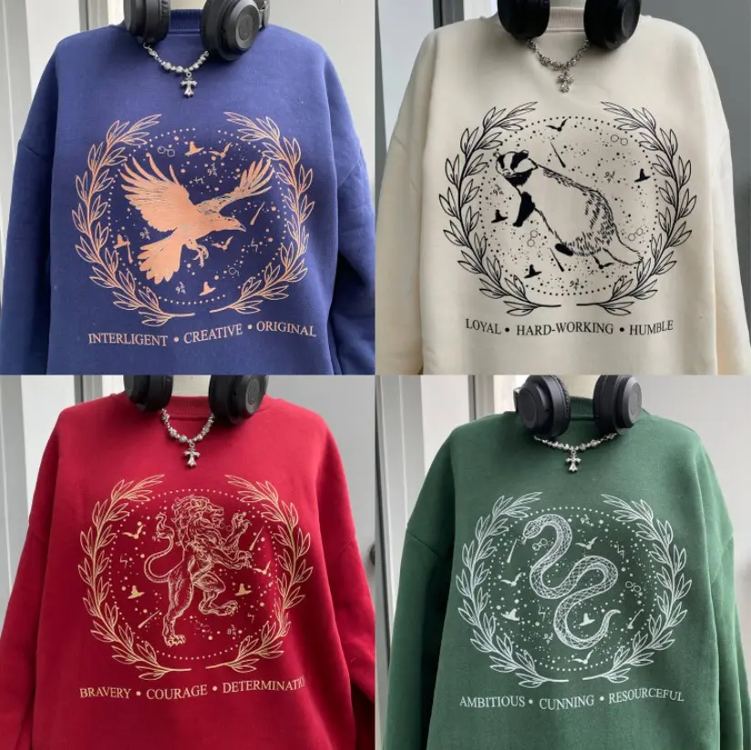 Vintage Ravenclaw Crewneck Sweatshirt, Retro Wizard House Sweatshirts, Hogwarts House Sweatshirt, HP Wizard School Shirt, Potterhead Sweater Gift, Magic World Sweater, Hogwarts Houses Sweatshirt 407122