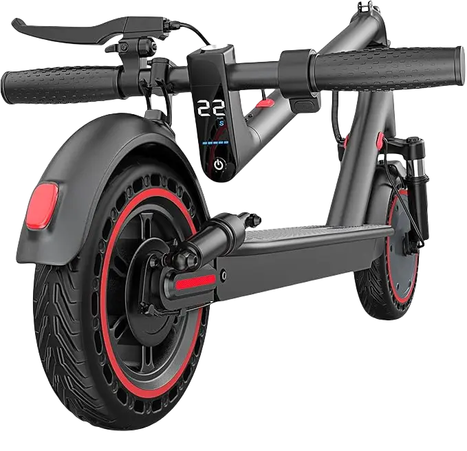 【AOPO】 Electric scooter 350W/500W Motor, 8.5/10" Solid Tire 19/22MPH Speed Power , DualSuspension, Certified foldable escooterlife Electric Scooter Portable Brakes App ControlRange kick scooter Dual-Suspension Adult electric ev scooter