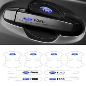 Car Door Handle Scratch Protection Film, Rubber Material Protective Sticker, Suitable for Ford and Other Car Models