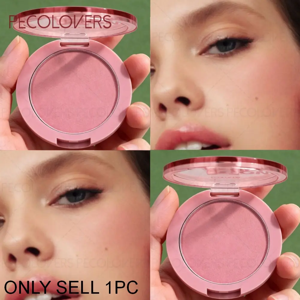 1PC Soft Gradient Matte Finish Single Color Blush Palette, Light Pink to Purple Shades, Durable, Cosmetics Products, Everyday Cosmetics Makeup, Nude Makeup, Monochrome Blush Palette, Suitable for Beginner, Cosmetics