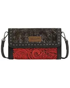 Wrangler Women's Women'S Cowhide Wristlet Crossbody Bag - Wg252-C012rd