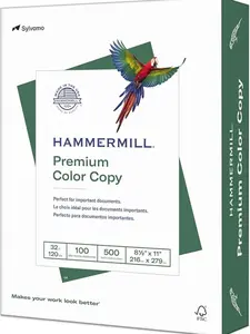 Hammermill Printer Paper, Premium Color 32 Lb Copy Paper, 8.5 x 11 - 1 Ream (500 Sheets) - 100 Bright