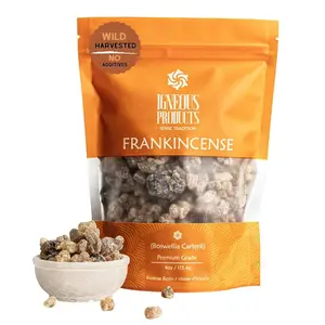 Frankincense Resin by Igneous Products - 2024 Harvested High Grade Frankincense Incense (4 oz / 113.4 Grams) of Somalia - Church Incense| Luban| Church Incense