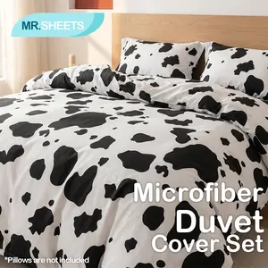 NTBAY 3 Piece Soft Brushed Microfiber Duvet Cover Set, Breathable Cotton-Like Comforter Cover, Luxury Bedding with Hidden Zipper & Corner Ties