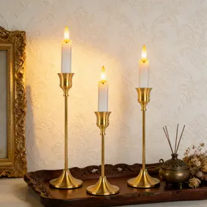 Three-Piece Art Candlestick Set, Vintage & Modern Design, Ideal for Weddings, Housewarming, Holiday Decorations, Home Decoration, Vintage Candle Stand, Interior Decoration Accessories, Room Decor, Home Goods