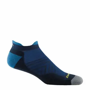 Men's Darn Tough, No Show Tab Cushioned Ultra-Lightweight Running Socks