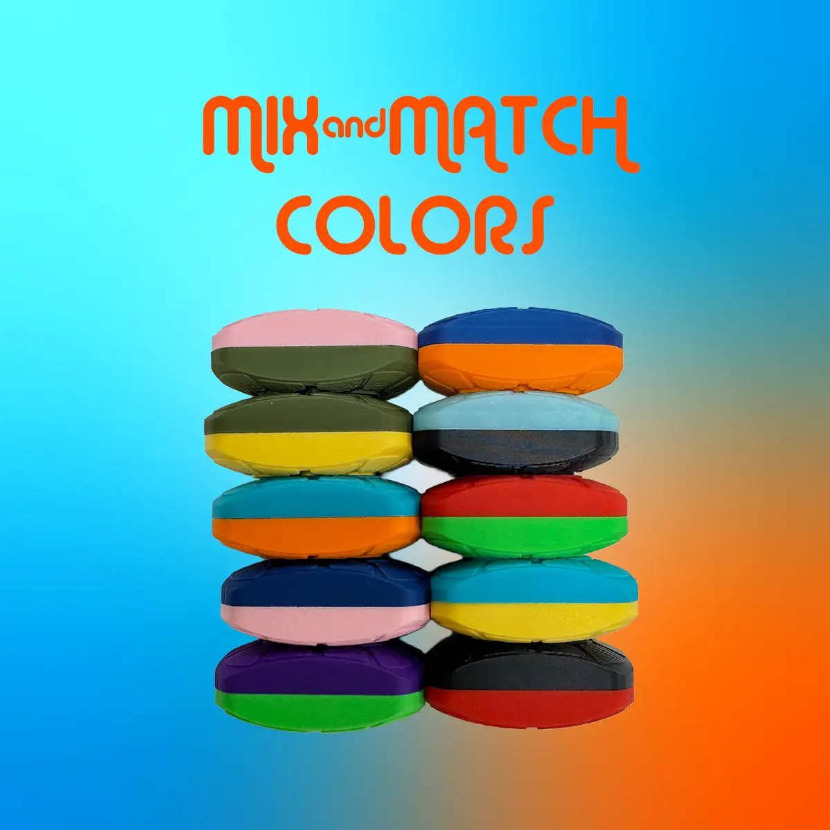 Turtle Shell Styled Magnetic Slider Fidget - You Pick the Colors!