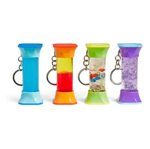 hand2mind Soothing Swirlers Sensory Tubes, Keychains for Kids, Stress Relief Fidget Toys, Calm Down Corner Supplies, Quiet Fidgets for Classroom, Kids Birthday Gift, Toddler Easter Basket Stuffers