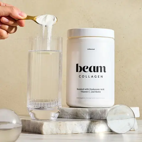 Beam Collagen Complex Powder – Unflavored, Biotin-Enhanced, Skin, Hair, Nails & Joint Support, Sugar Free, Dairy Free, Anti-Aging Beauty Supplement, 30 Servings