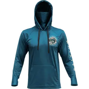 Fishing Shirts for Men,UPF50 Hooded Long Sleeve with Gaiter, Sun Protection Dry Fit Apparel, Face Mask, Fishing Clothes
