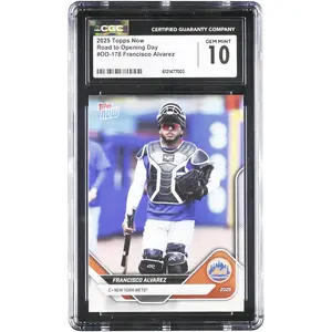 Francisco Alvarez New York Mets 2025 Topps Now Road to Opening Day #OD-178 CGC Authenticated 10 Card